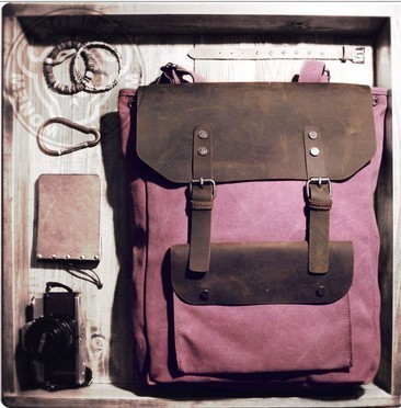 丑奴兒 雙肩包女韓版帆布包 潮男背包瘋馬皮旅行包學院風休閑爆款-淘寶網