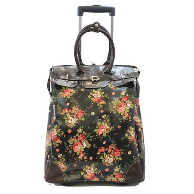 玫瑰花拉桿箱 花卉大旅行包&hellip;_來(lái)自五二的圖片分享-堆糖網(wǎng)